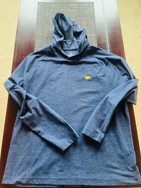 Masters Men's Navy Crewneck Hoodie with Small Logo (New/Never been worn)